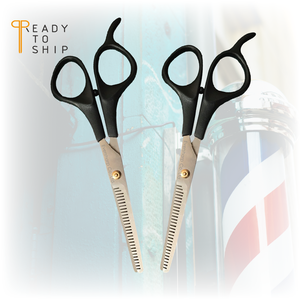 Ciseaux de barbier professionnels en acier inoxydable avec manche en acier 6CR13, lame en acier pour la coupe et l'éclaircissement des cheveux, fournitures de salon de coiffure - Product Image 3