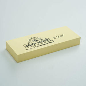 Aiguiseur de couteaux manuel multi-grains JM143 avec pierre en céramique et manche en bois - Product Image 1