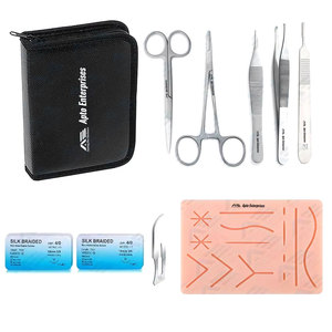 Kit Completo de Práctica de Sutura de Acero Inoxidable, Kits de Entrenamiento Quirúrgico, Kits de Práctica Veterinaria, Instrumentos Médicos - Product Image 1