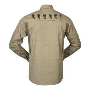 Camisa de Trabajo Ligera Resistente al Fuego para Trabajadores Petroleros, Ropa de Trabajo de Seguridad, Camisas FR para Hombre de 7.5oz, Repelente al Agua, para Soldadura - Product Image 3