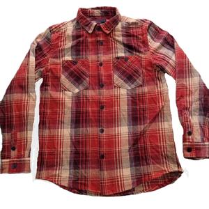 เสื้อเชิ้ตแขนยาวลำลองผู้ชายลายทางคุณภาพสูง ผ้าแฟลนเนลระบายอากาศดี สำหรับฤดูใบไม้ร่วง ป้ายกำกับสั่งทำ ผ้าฝ้าย 100% ราคาโรงงาน ขายส่ง - Product Image 1