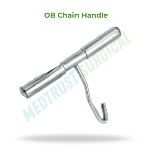 Poignée de chaîne OB de 5 pouces, instrument obstétrical vétérinaire pour l'assistance au calvage - Product Image 2