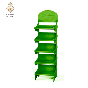 Incredibile mostra in legno Made in Italy betulla altezza 175 cm per negozi e supermercati - Product Image 2