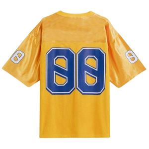 Maillot de football américain personnalisé en mesh, uniforme d'équipe surdimensionné, t-shirt de sport respirant, vêtement de performance à séchage rapide, OEM - Product Image 1