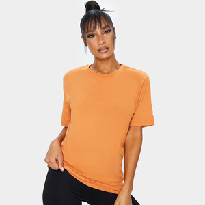 Camisetas deportivas casuales de verano para mujer, de algodón transpirable de alta calidad, ligeras, de corte regular, con dobladillo curvo. - Product Image 5