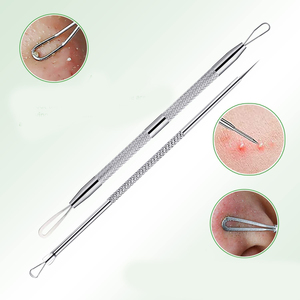 Extractor de Puntos Negros de Doble Punta, Aguja para Eliminar Acné, Limpiador Facial de Poros, Instrumento de Belleza de Acero Inoxidable - Product Image 5