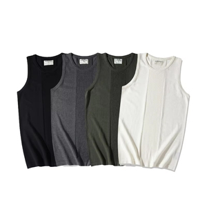 Camisetas de Tirantes para Hombre de Alta Calidad en Poliéster/Algodón, Transpirables, Casuales, para Verano - Product Image 1