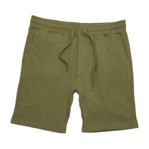 กางเกงขาสั้นผู้ชายผ้าเทอร์รี่ฟลีซเนื้อนุ่ม 100% ผ้าฝ้าย กันลม ระบายอากาศ แห้งเร็ว เอวยางยืด ใส่สบาย เหมาะสำหรับใส่ไปเที่ยวทะเลในฤดูร้อน รับสกรีนโลโก้ - Product Image 3