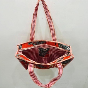 Bolsa de Mano de Lona de Algodón con Estampado Animal, Impresa a Mano, de Gran Capacidad, con Correa Ajustable para el Hombro, para Compras, Viajes y Uso Diario - Product Image 5