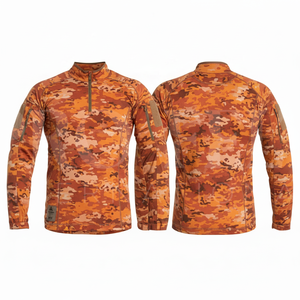 Chaqueta Clásica con Patrón de Camuflaje Personalizado de Marca Privada, Chaqueta de Camuflaje Personalizada de Manga Larga con Cuello Alto, Abrigos Duraderos de Poliéster - Product Image 6