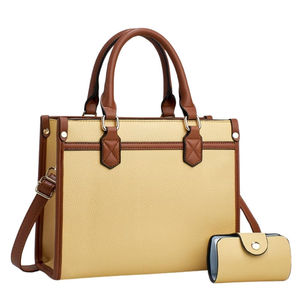 Sacs fourre-tout décontractés en cuir élégants pour femmes Luxe Enterprises 2026 avec fermeture éclair, motif uni, sans poignées, fabriqués au Pakistan - Product Image 3