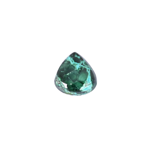 Crisocola natural malaquita, piedra preciosa suelta -10 quilates, cabujón plano de 16x15 mm con base plana para la fabricación de joyas |   1 Pieza - Product Image 1
