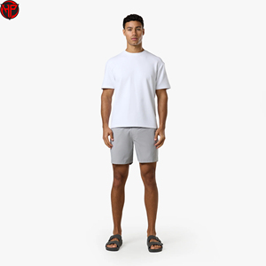 Short de bain à séchage rapide pour hommes, short bermuda respirant, couleur unie, pantalon court décontracté, taille élastique, vêtements de voyage en plein air - Product Image 3