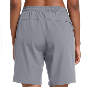 Pantalones Cortos Deportivos Casuales para Mujer, Color Sólido, Estilo Urbano, Corte Regular, Secado Rápido, Transpirables - Product Image 4