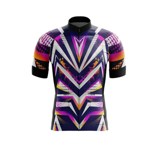 Recycled Polyester Cycling Jersey Eco-Friendly RPET Fabric Sustainable Custom Logo Sublimation Printed Short Summer Road <b>Bike</b> - Product Image 3