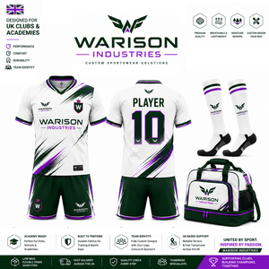UK Club Training Football Uniform Kit Breathable Quick Dry Soccer Jersey Short Socks And Sports Bag Set - Product Image 4
