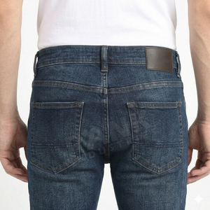Pantalon en jean pour homme, couleur unie, best-seller, prix bas, haute qualité, décontracté, pour adulte. - Product Image 5