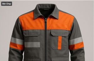 Veste de travail technique gris orange réfléchissante de sécurité - Product Image 3