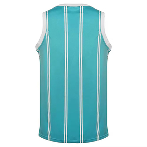 Men's Sleeveless Basketball Jersey Shorts Set Plus Size Custom V Neck Design Printed Customizable Front <b>Back</b> Logo 100% - Product Image 3