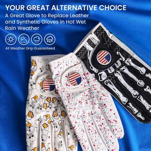 Guantes de Golf de Piel Cabretta de Primera Calidad, Diseño Personalizado, Marca Personalizada, Tallas para Hombre, Durabilidad, Guantes Deportivos - Product Image 3