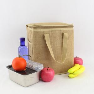 Custom Design Jute Picnic Tote <b>Bag</b> Reusable Grocery and Travel Tote <b>Bag</b> - Product Image 4