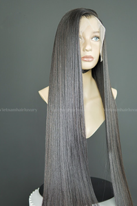 Perruque Lace Front en Cheveux Humains Vierges Remy à Cuticules Alignées pour Femmes Noires, Personnalisable, Colorée, Densité 180% - Product Image 4