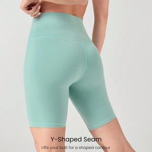 Shorts de yoga taille haute pour femmes, personnalisables, extensibles et de qualité supérieure, pour la vente en gros sur le marché mondial - Product Image 2