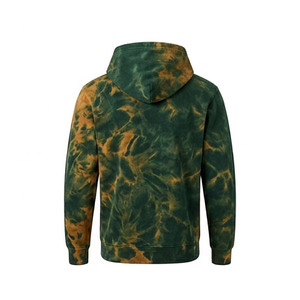 Sweat à capuche tie-dye délavé à l'acide pour hommes, personnalisé, imprimé, vintage, coupe oversize, épais, vente en gros - Product Image 2