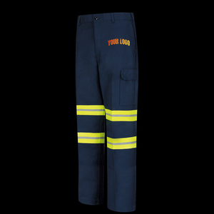 Vêtements de travail d'hiver haute visibilité, pantalon en polyester réfléchissant imperméable, haute visibilité, sécurité CLASSE 2, pantalon de sécurité durable pour hommes, LED - Product Image 5