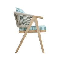 Chaise de salle à manger en bois moderne au design unique, faite à la main, avec des cordes, écologique, durable, pour la maison, le bureau, le restaurant