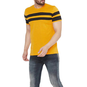 T-shirt de sport pour homme en polyester/coton, nouvelle collection, tissu de qualité supérieure, style décontracté imprimé, logo personnalisé, séchage rapide, vente en gros - Product Image 1