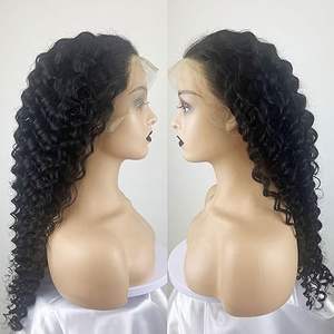 Peluca de encaje frontal Remy de cabello humano virgen, pelucas de encaje completo, cabello humano liso con textura Body Wave para mujeres afroamericanas, envío DHL, encaje suizo transparente. - Product Image 1