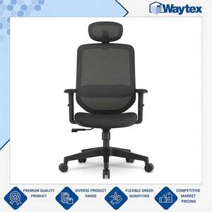 Chaise de bureau ergonomique en maille ZAMBAR avec appui-tête, en tissu élastique haute résilience, pour bureau et salle de conférence - Product Image 5