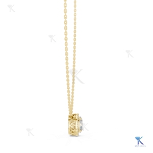 Collar con Colgante de Diamante Cultivado en Laboratorio, Diseño de Estrella de 8 Puntas, en Oro, para Mujer, de Lujo, para Aniversario, con Diamantes Brillantes - Product Image 5
