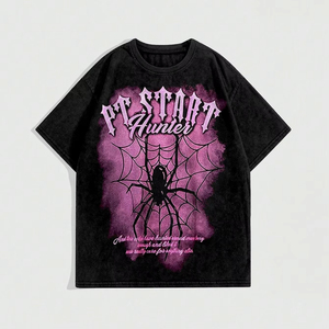 เสื้อยืดคอตตอนทรงหลวมโอเวอร์ไซส์สำหรับผู้ชาย ขายส่ง แบบไหล่ตก ล้างสีแบบแอซิดวอชและสโตนวอช พิมพ์ลายสกรีนและพิมพ์ลายแบบ DTG ตามสั่ง - Product Image 5