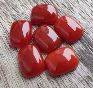 พลอยออนิกซ์สีแดงทรงคูชั่นคุณภาพสูงสำหรับทำเครื่องประดับพลอยธรรมชาติแบบเม็ดเดี่ยว 5 ชิ้น - Product Image 4