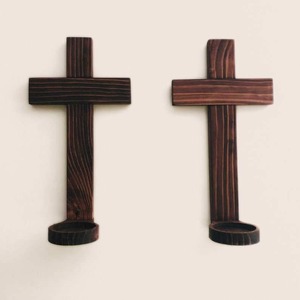 Croix en bois naturel à bas prix, faite à la main, pour décoration murale et salle de prière par M/S SHAAD HANDICRAFTS - Product Image 2