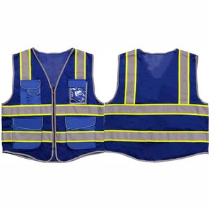 Chaleco de Trabajo Informal de Alta Calidad, Negro, de Seguridad, Reflectante, Ecológico, de Secado Rápido, Transpirable, de Poliéster - Product Image 1