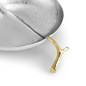 Bol à fruits en aluminium, centre de table moderne, luxe décoratif, or, écologique, durable, 2026 Saleem International - Product Image 3