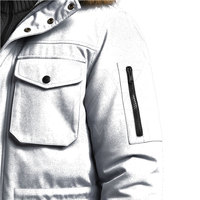 Parka pour homme de longueur standard, veste d'hiver chaude et isolée avec capuche, manteau d'extérieur, taille personnalisée
