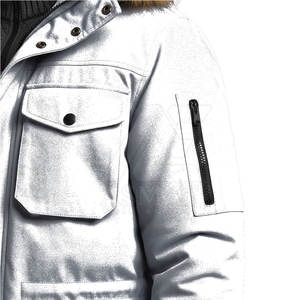 Parka longue pour homme, veste chaude isolée à capuche, manteau d'extérieur pour temps froid, parka pour homme - Product Image 3