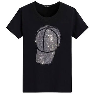 เสื้อยืดผู้ชายสั่งทำพิเศษ ประดับคริสตัลคุณภาพสูง ดีไซน์ตามสั่ง เสื้อยืดวิบวับ ขายส่ง - Product Image 5