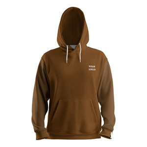 Sweat-shirt à capuche personnalisé pour homme, couleur unie, coupe classique, avec poche - Product Image 1