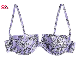 Custom Women's Fashion <b>Bikini</b> <b>Set</b> Two Piece Swimwear Custom Logo Front Eco-Friendly Quick Dry Summer Beach Pool - Product Image 2