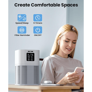 495875 Purificatore d'Aria Domestico 2-in-1 con Filtro a Carbone Attivo, Particelle da 0,3 Micron, Funzione Aromaterapia, Purificazione dell'Aria fino a 140m2 - Product Image 4