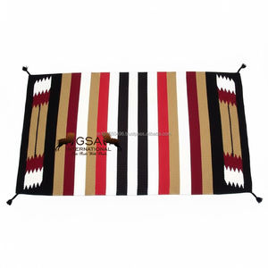Manta de Silla de Montar Personalizada 100% Lana, Manta Navajo para Equitación, Precio de Fábrica, Manta de Silla de Montar Ecuestre Occidental, 32 X 64 - Product Image 1