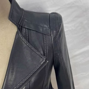 เสื้อแจ็กเก็ตมอเตอร์ไซค์สำหรับนักแข่งรถมอเตอร์ไซค์เสื้อแจ็กเก็ตหนังแท้สีดำสำหรับนักแข่งรถมอเตอร์ไซค์สินค้า2025ออกแบบได้ตามต้องการ - Product Image 6