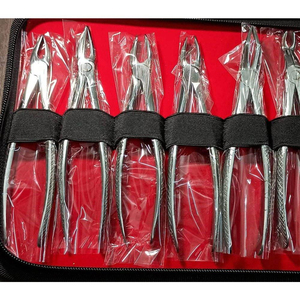 ชุดเครื่องมือผ่าตัดทางทันตกรรม 12 ชิ้น ทำจากสแตนเลส คีมจัดฟันแบบมีลายกันลื่น ได้รับการรับรองมาตรฐาน CE ระดับ Class I แบบใช้มือ - Product Image 6