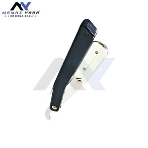 Navaja de Afeitar Profesional para Hombre, Plegable con Bloqueo, Hoja Recta Clásica, Mango de Plástico para Salón, Hogar y Cuidado Personal - Product Image 6