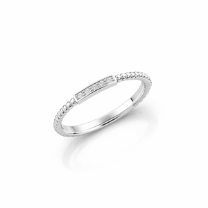 Diamond Gemstone <b>Rings</b> Minimalist Bar <b>Ring</b> Women Romantic Elegant <b>Thin</b> Stackable Gift - Product Image 1